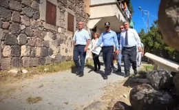 Vali Çelik, Yeşilburç köyünde incelemelerde bulundu