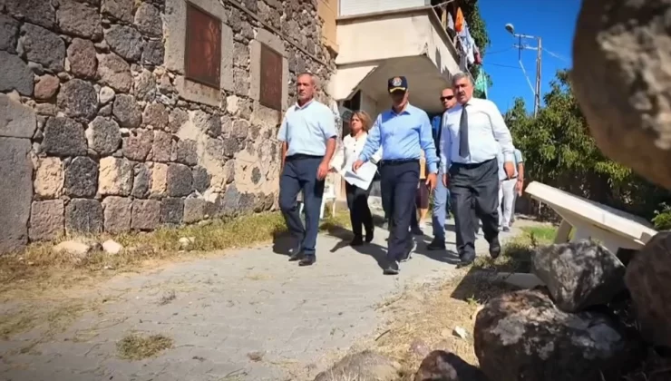 Vali Çelik, Yeşilburç köyünde incelemelerde bulundu
