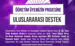 Öğretim Üyemizin Yer Aldığı Projeye Uluslararası Destek
